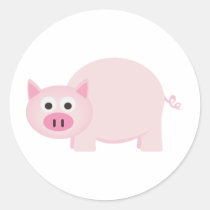 One Little Pig in Pink stickers