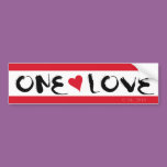 One Love bumper stickers
