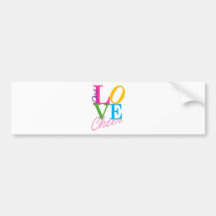 One Love Cheer Bumper Sticker