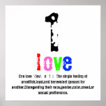ONE LOVE  Poster posters