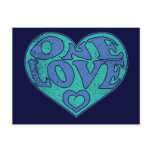 One Love Retro Postcard