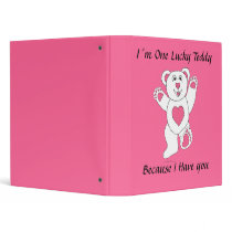 One Lucky Teddy binders