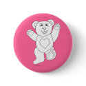 One Lucky Teddy button