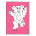 One Lucky Teddy card