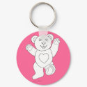 One Lucky Teddy keychain