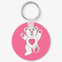 One Lucky Teddy keychain
