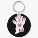 One Lucky Teddy keychain