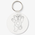 One Lucky Teddy keychain