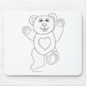 One Lucky Teddy mousepad