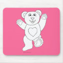 One Lucky Teddy mousepad