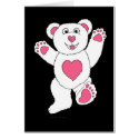 One Lucky Teddy (pink) card