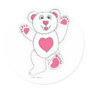One Lucky Teddy (pink) sticker