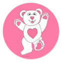 One Lucky Teddy (pink) sticker