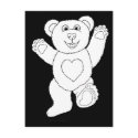 One Lucky Teddy postcard