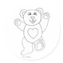 One Lucky Teddy sticker