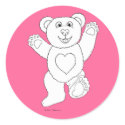 One Lucky Teddy sticker