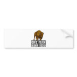One Man Bison Herd Bumper Sticker