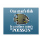 One Man's Fish, Another Man's Poisson Postcard