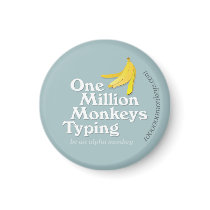 One Million Monkeys Typing - Small Magnet by ninazito One Million Monkeys Typing - Small Magnet