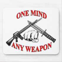 One Mind Any Weapon MCMAP Mouse Pad