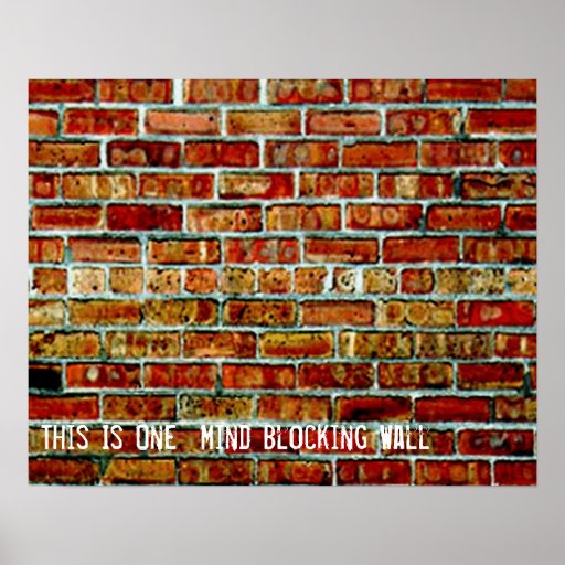 One Mind Blocking Wall Print