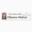 One nation under ____? bumper stickers by usacalls One nation under ____? bumper stickers