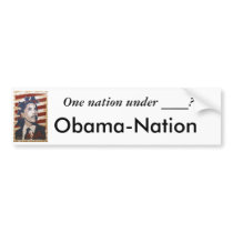 One nation under ____? bumper stickers by usacalls One nation under ____? bumper stickers
