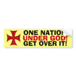 ONE NATION, UNDER GOD! bumper sticker