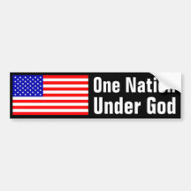 One Nation Under God Bumper Stickers