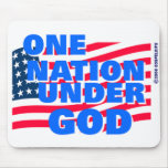 One Nation Under God christian gift Mouse Pad