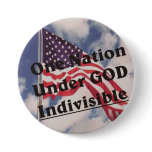 One Nation under GOD Indivisible Pinback Button