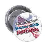 One Nation under GOD Indivisible Buttons