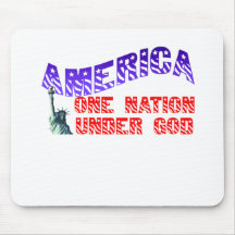 One Nation Under God Mouse Pads