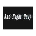One Night Only Autograph Collectors Card postcards