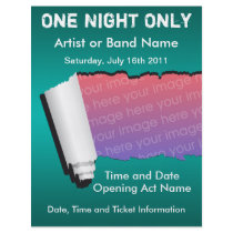 One Night Only Music Flyer
