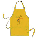 One of a Kind Giraffe Apron