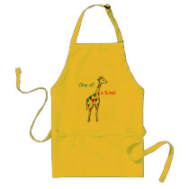 One of a Kind Giraffe Apron by patcallum One of a Kind Giraffe Apron