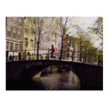 One of Amsterdam's nearly 1,300 bridges crossing i Post Card