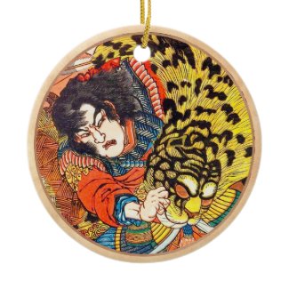One of the 108 Heroes of the Popular Water Margin Christmas Tree Ornaments