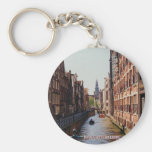 One of the many canals in Amsterdam, Netherlands Key Chains