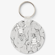one of us is in trouble keychains