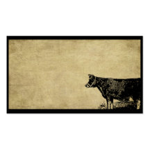 One Ol' Cow- Prim Biz Cards Business Cards