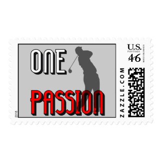 one passion golf stamp