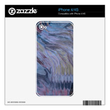One pattern to another colourful pattern decal for iPhone 4S