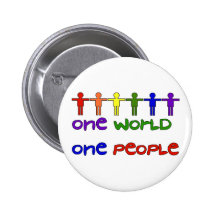 One People Pinback Button