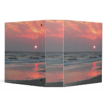One Perfect Sunset - Oak Island, NC Vinyl Binder