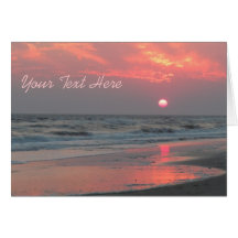 One Perfect Sunset - Oak Island, NC Card