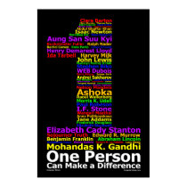 One Person Can Make a Difference ( Poster ) posters