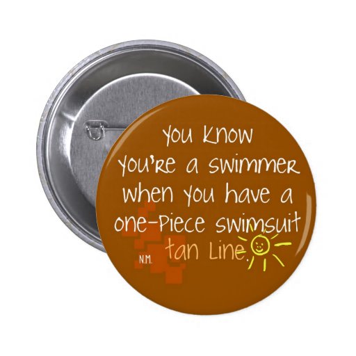 One piece swimsuit tan buttons