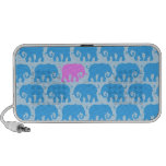 One Pink Elephant in a Herd of Blue Notebook Speakers